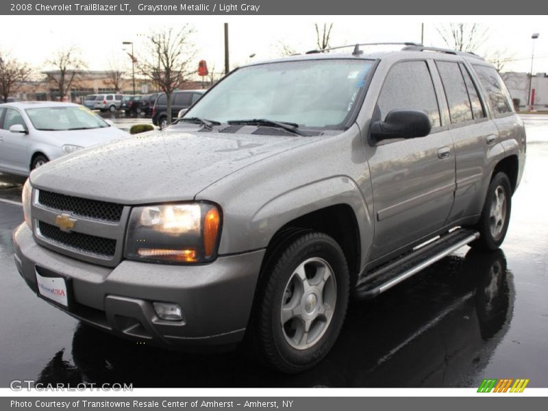 Graystone Metallic / Light Gray 2008 Chevrolet TrailBlazer LT