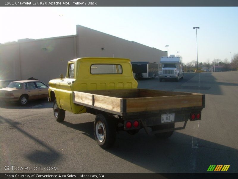 Yellow / Black 1961 Chevrolet C/K K20 Apache 4x4