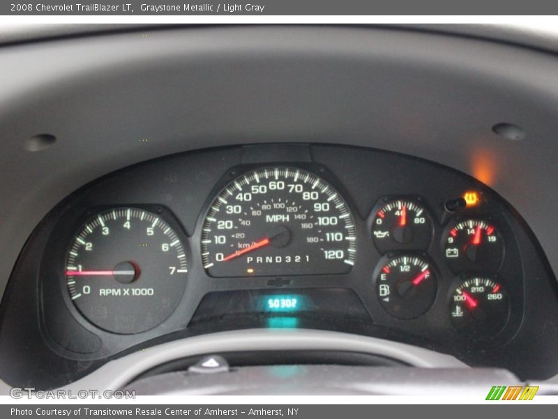 Graystone Metallic / Light Gray 2008 Chevrolet TrailBlazer LT