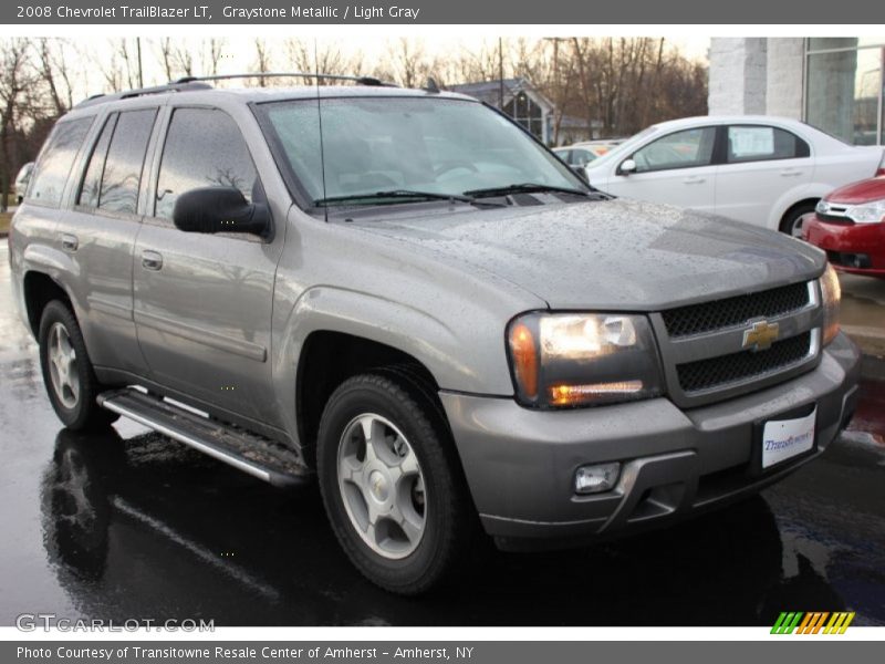 Graystone Metallic / Light Gray 2008 Chevrolet TrailBlazer LT