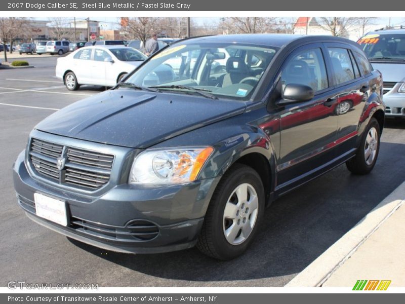 Steel Blue Metallic / Pastel Slate Gray 2007 Dodge Caliber SE