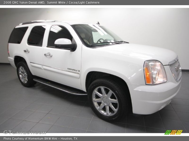 Summit White / Cocoa/Light Cashmere 2008 GMC Yukon Denali AWD