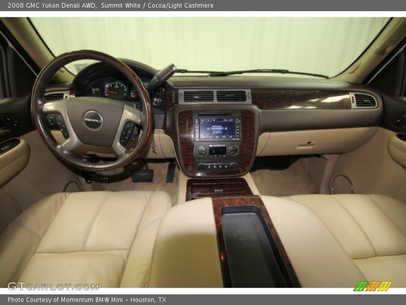 Summit White / Cocoa/Light Cashmere 2008 GMC Yukon Denali AWD