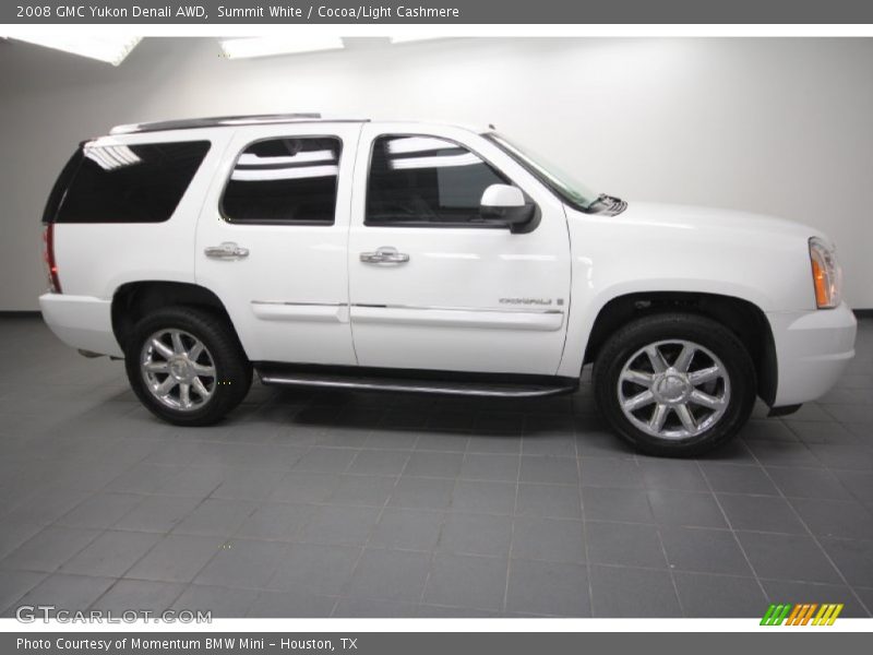 Summit White / Cocoa/Light Cashmere 2008 GMC Yukon Denali AWD