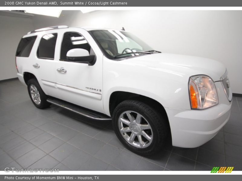 Summit White / Cocoa/Light Cashmere 2008 GMC Yukon Denali AWD