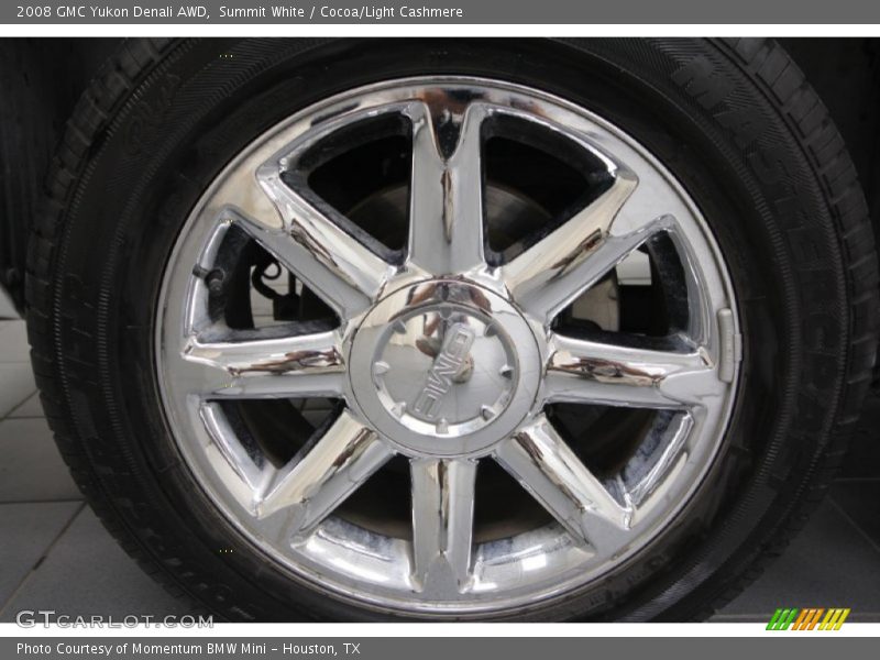 Summit White / Cocoa/Light Cashmere 2008 GMC Yukon Denali AWD