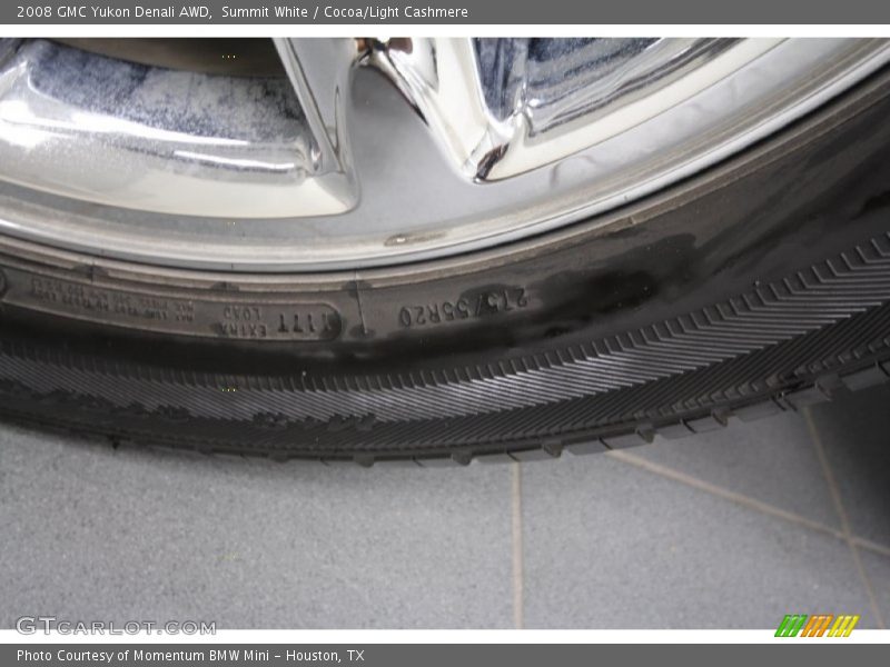 Summit White / Cocoa/Light Cashmere 2008 GMC Yukon Denali AWD