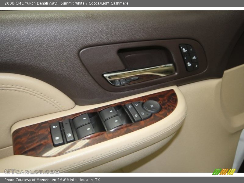 Summit White / Cocoa/Light Cashmere 2008 GMC Yukon Denali AWD
