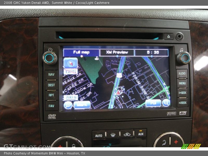 Summit White / Cocoa/Light Cashmere 2008 GMC Yukon Denali AWD
