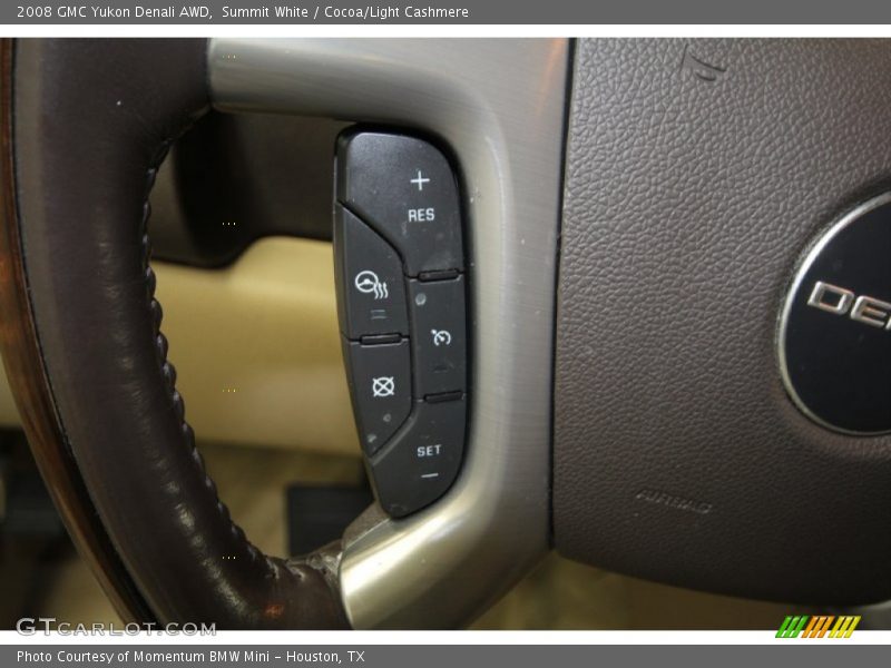 Summit White / Cocoa/Light Cashmere 2008 GMC Yukon Denali AWD