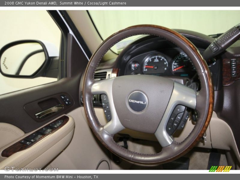 Summit White / Cocoa/Light Cashmere 2008 GMC Yukon Denali AWD