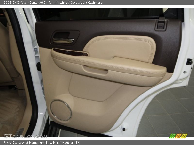 Summit White / Cocoa/Light Cashmere 2008 GMC Yukon Denali AWD