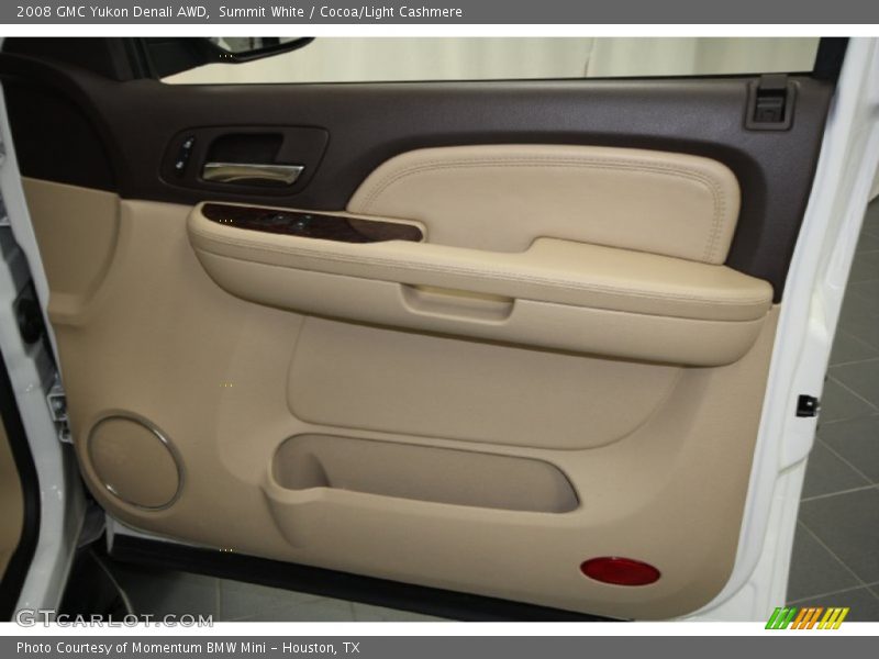 Summit White / Cocoa/Light Cashmere 2008 GMC Yukon Denali AWD