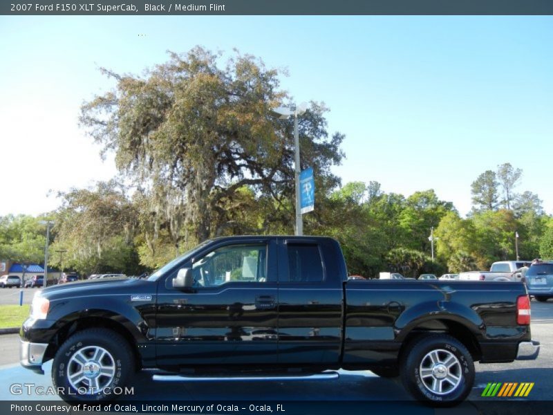 Black / Medium Flint 2007 Ford F150 XLT SuperCab