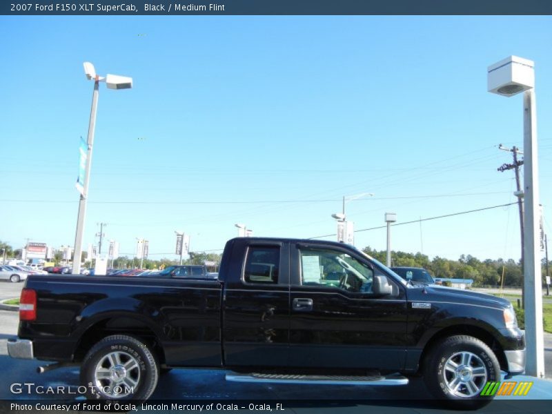 Black / Medium Flint 2007 Ford F150 XLT SuperCab