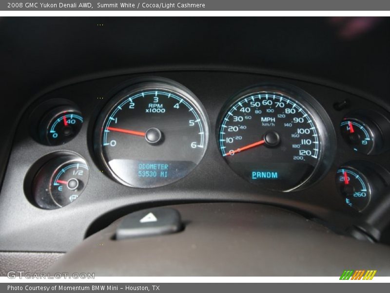 Summit White / Cocoa/Light Cashmere 2008 GMC Yukon Denali AWD