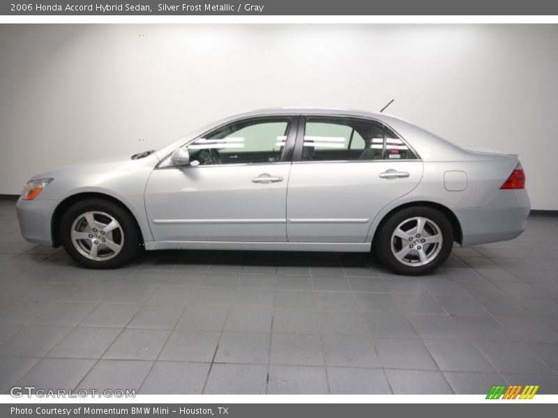 Silver Frost Metallic / Gray 2006 Honda Accord Hybrid Sedan