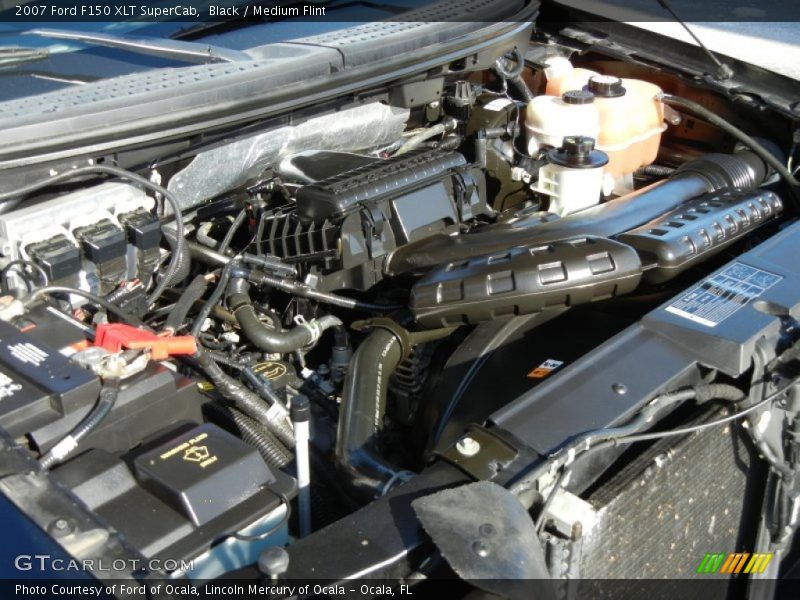 Black / Medium Flint 2007 Ford F150 XLT SuperCab