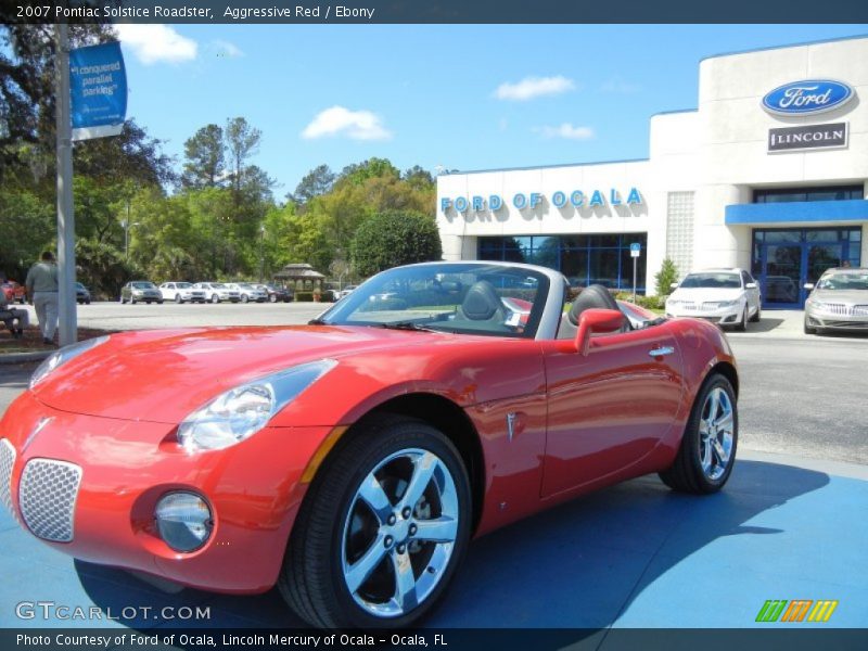 Aggressive Red / Ebony 2007 Pontiac Solstice Roadster