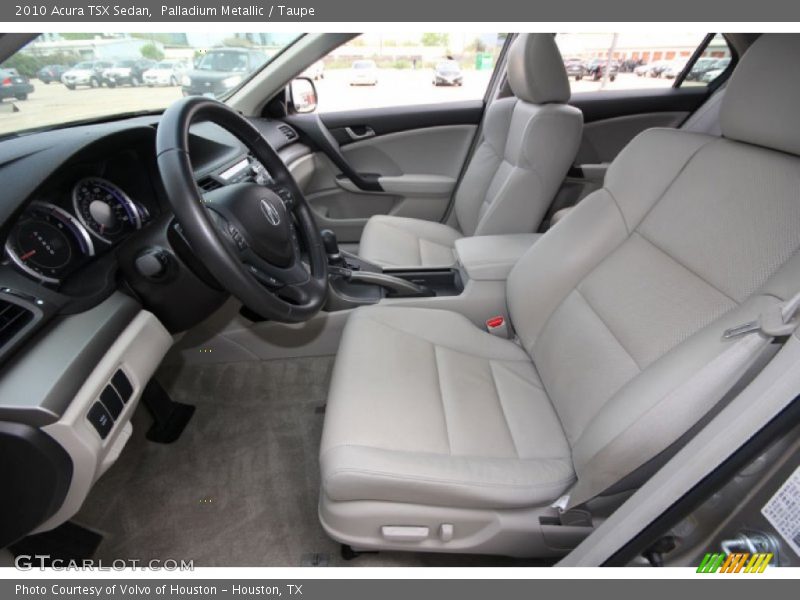 Palladium Metallic / Taupe 2010 Acura TSX Sedan