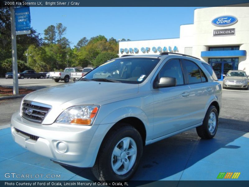 Bright Silver / Gray 2008 Kia Sorento LX