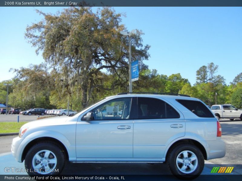 Bright Silver / Gray 2008 Kia Sorento LX