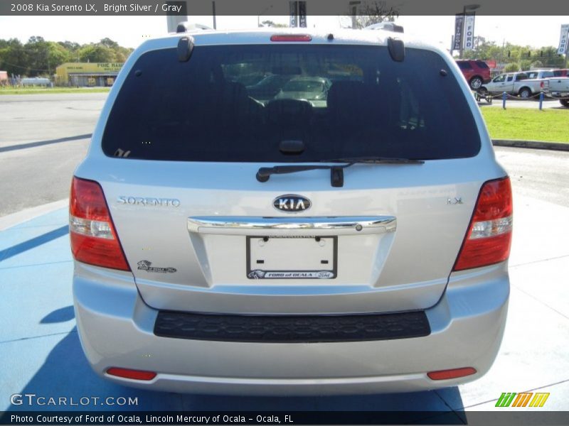 Bright Silver / Gray 2008 Kia Sorento LX