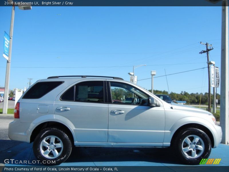 Bright Silver / Gray 2008 Kia Sorento LX