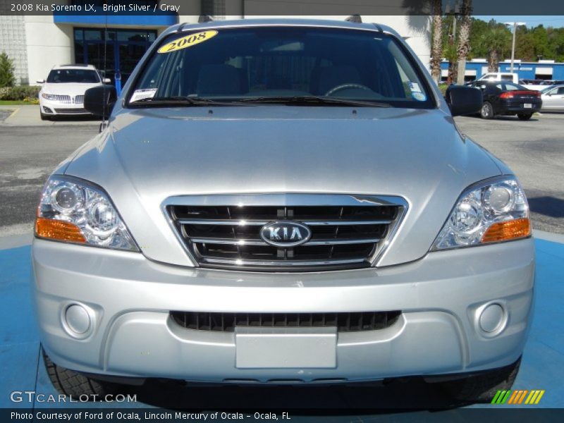 Bright Silver / Gray 2008 Kia Sorento LX