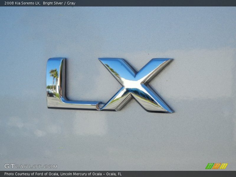 Bright Silver / Gray 2008 Kia Sorento LX