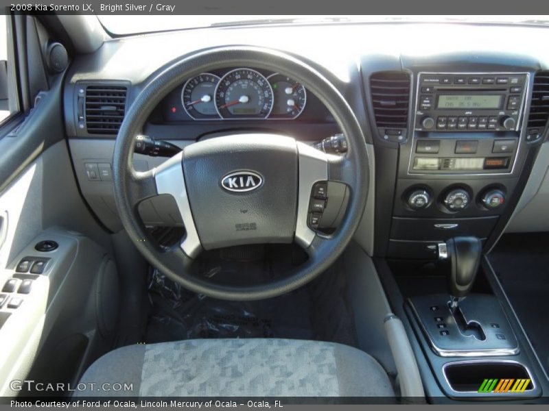 Bright Silver / Gray 2008 Kia Sorento LX