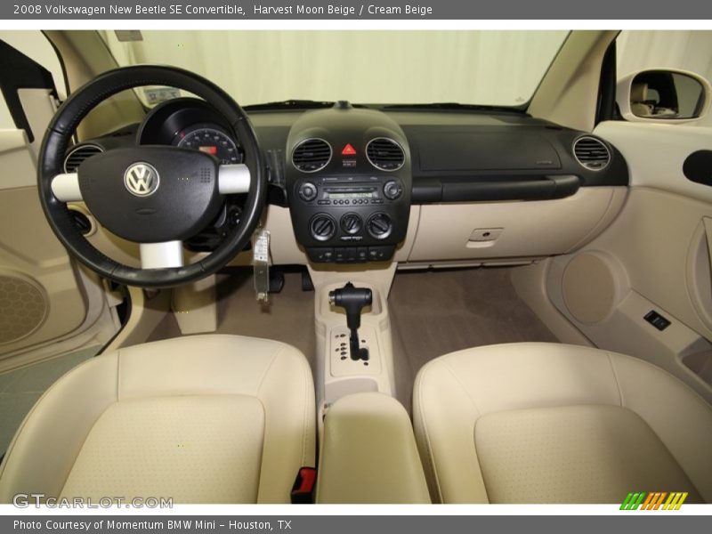 Harvest Moon Beige / Cream Beige 2008 Volkswagen New Beetle SE Convertible