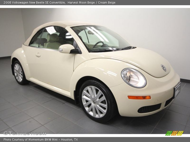 Harvest Moon Beige / Cream Beige 2008 Volkswagen New Beetle SE Convertible