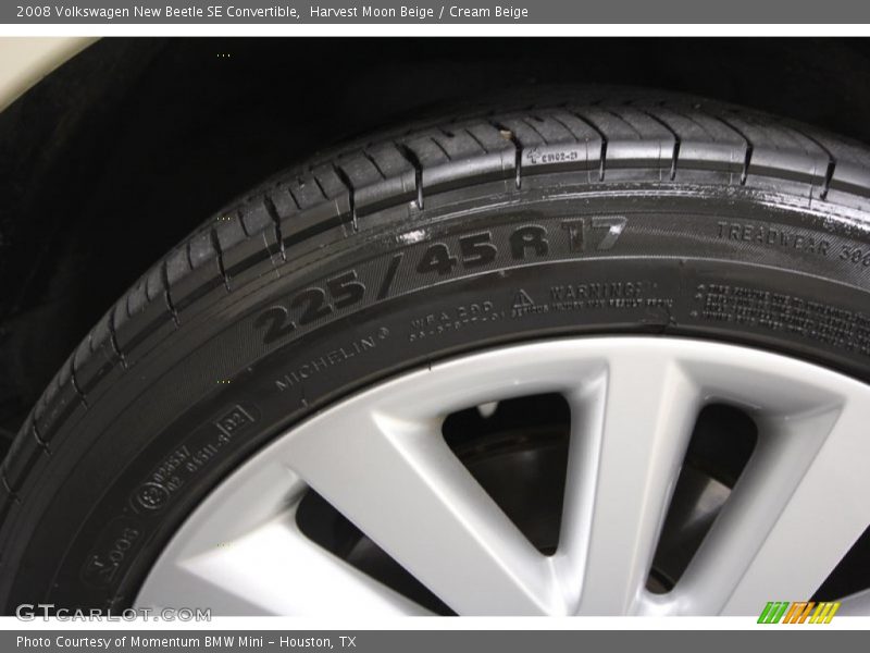 Harvest Moon Beige / Cream Beige 2008 Volkswagen New Beetle SE Convertible