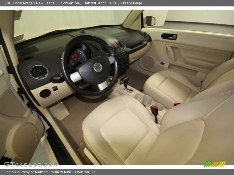 Harvest Moon Beige / Cream Beige 2008 Volkswagen New Beetle SE Convertible