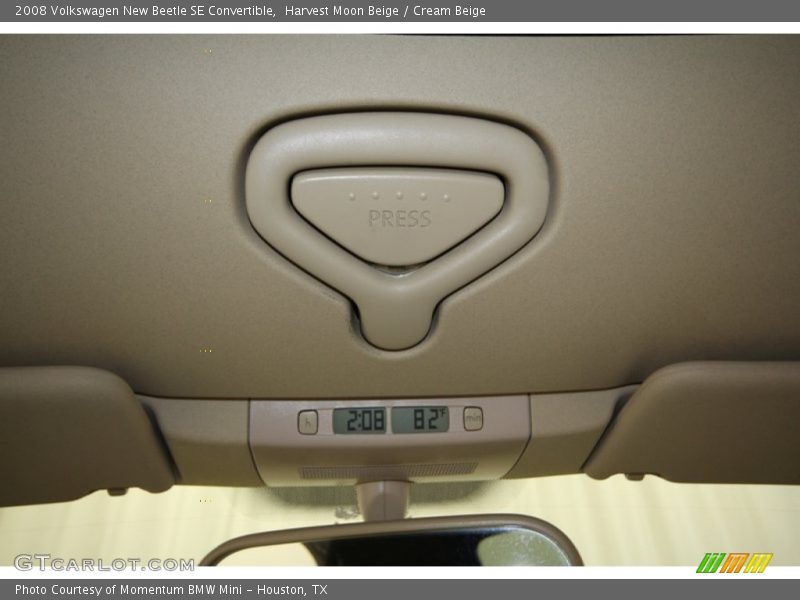 Harvest Moon Beige / Cream Beige 2008 Volkswagen New Beetle SE Convertible