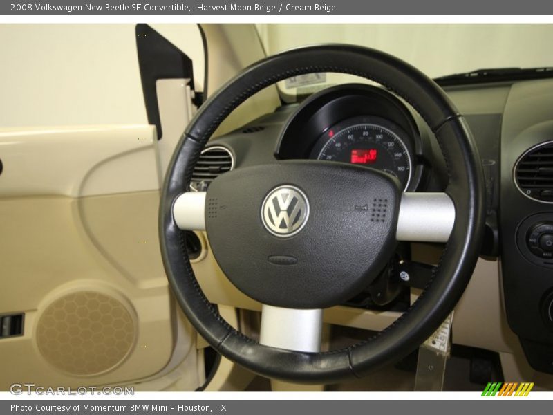 Harvest Moon Beige / Cream Beige 2008 Volkswagen New Beetle SE Convertible