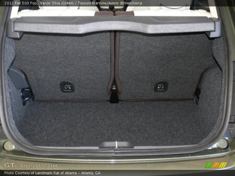 Verde Oliva (Green) / Tessuto Marrone/Avorio (Brown/Ivory) 2012 Fiat 500 Pop