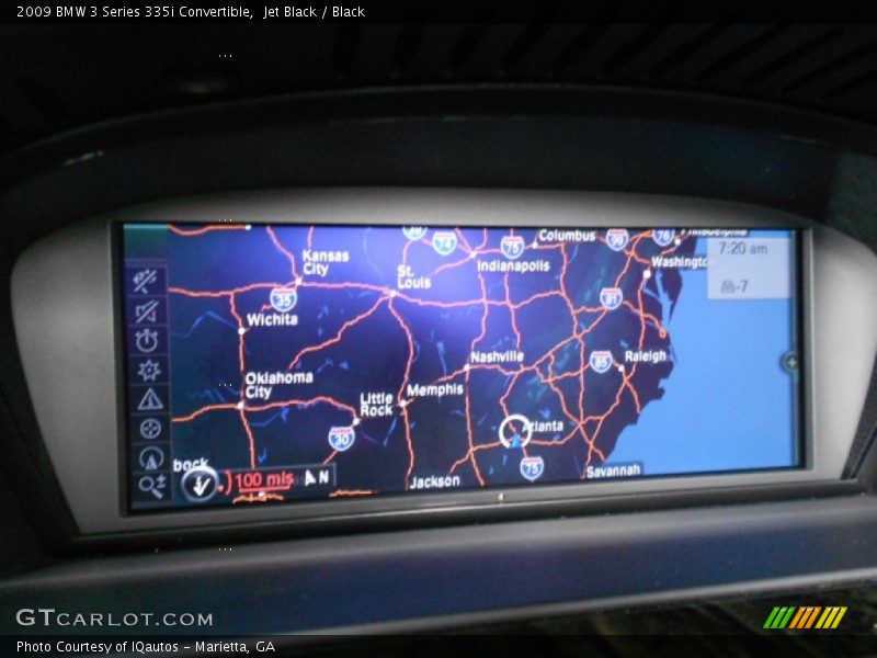 Navigation of 2009 3 Series 335i Convertible