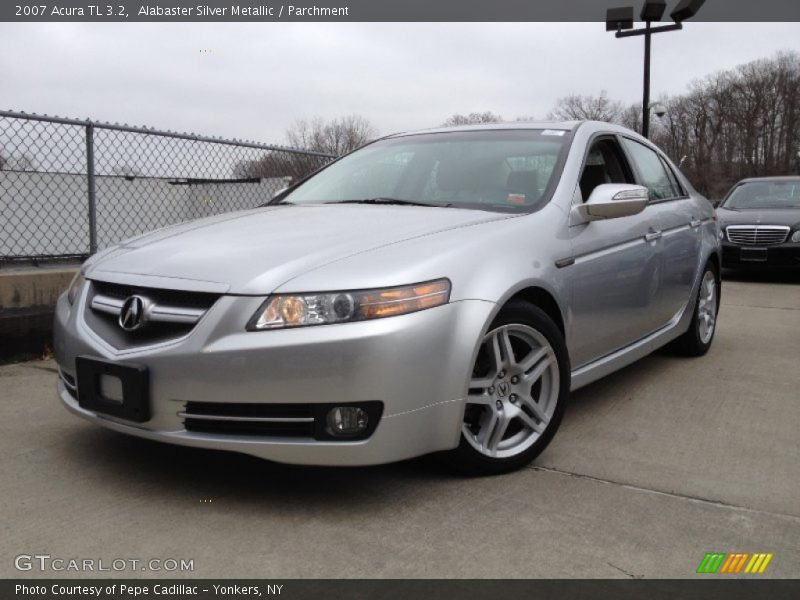 Alabaster Silver Metallic / Parchment 2007 Acura TL 3.2