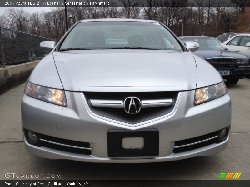 Alabaster Silver Metallic / Parchment 2007 Acura TL 3.2