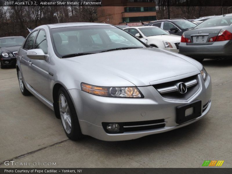 Alabaster Silver Metallic / Parchment 2007 Acura TL 3.2