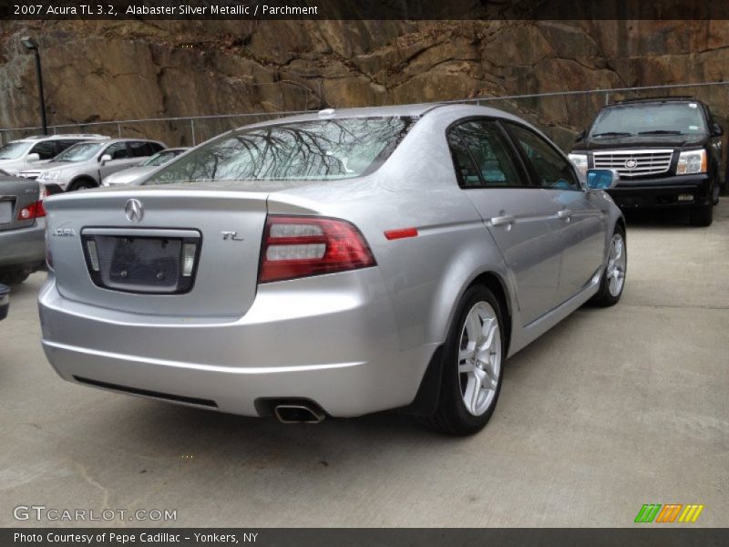 Alabaster Silver Metallic / Parchment 2007 Acura TL 3.2