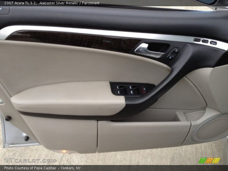 Alabaster Silver Metallic / Parchment 2007 Acura TL 3.2