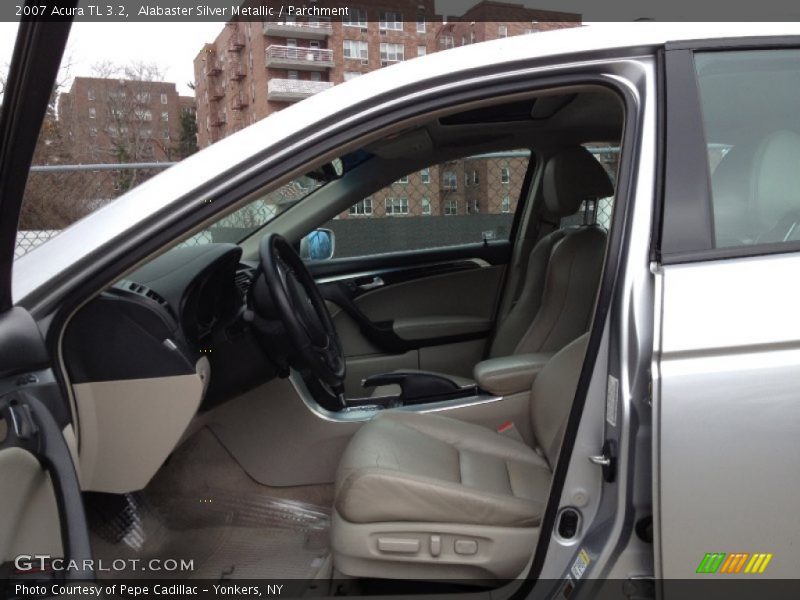 Alabaster Silver Metallic / Parchment 2007 Acura TL 3.2