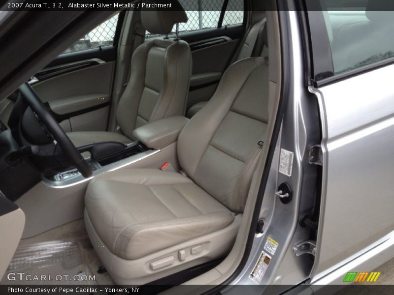 Alabaster Silver Metallic / Parchment 2007 Acura TL 3.2