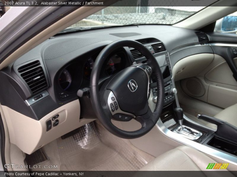 Alabaster Silver Metallic / Parchment 2007 Acura TL 3.2