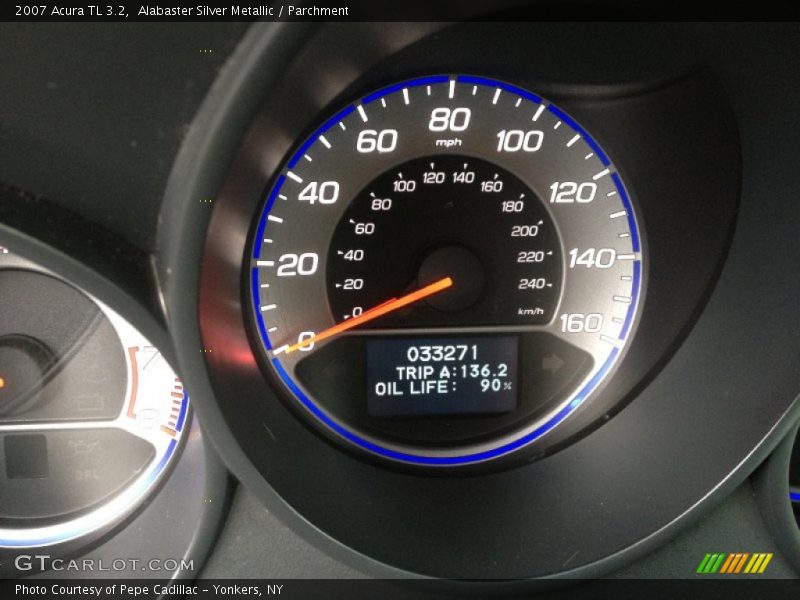Alabaster Silver Metallic / Parchment 2007 Acura TL 3.2