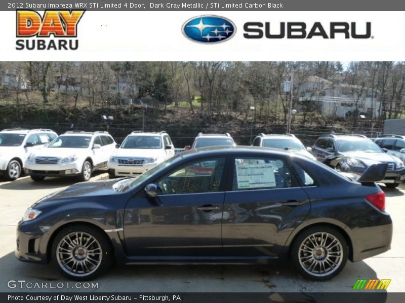 Dark Gray Metallic / STi Limited Carbon Black 2012 Subaru Impreza WRX STi Limited 4 Door