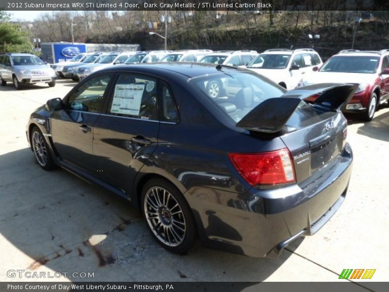 Dark Gray Metallic / STi Limited Carbon Black 2012 Subaru Impreza WRX STi Limited 4 Door